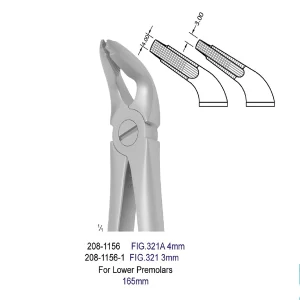 فورسپس پرمولر پایین نوک پهن ویژه ۱۱۵۶