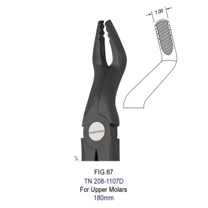 آتروماتیک فورسپس عقل بالا (Titanium Black) 1107D-TN