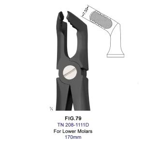 آتروماتیک فورسپس عقل پایین (Titanium Black) 1111D-TN